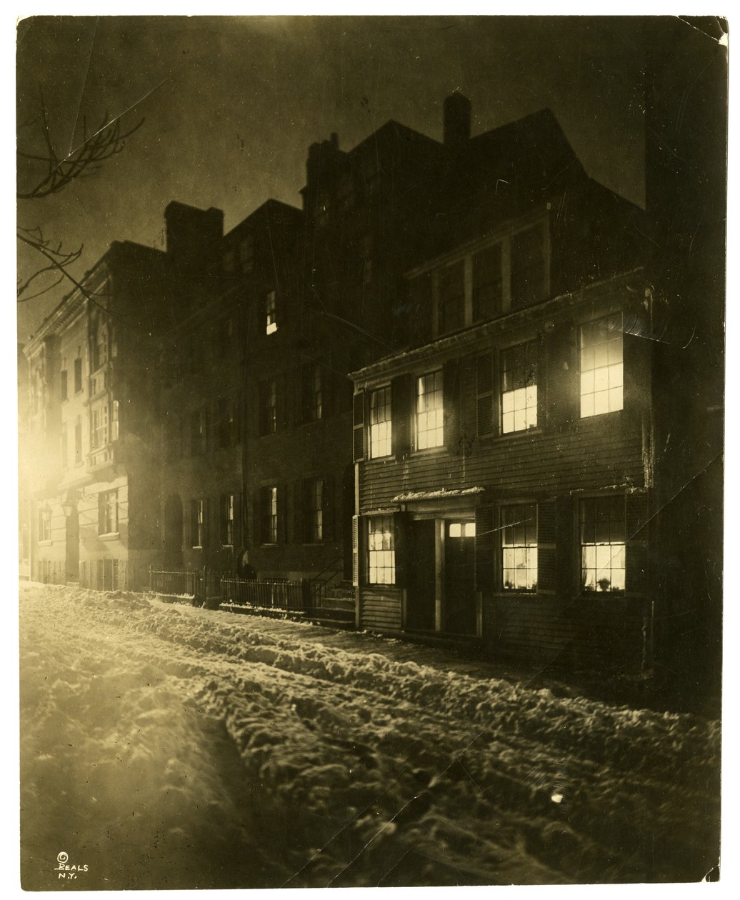 Pinckney Street, Boston, Mass, USA, 1902-1910 körül (zselatin ezüst fotó) alkotó: Jessie Tarbox Beals