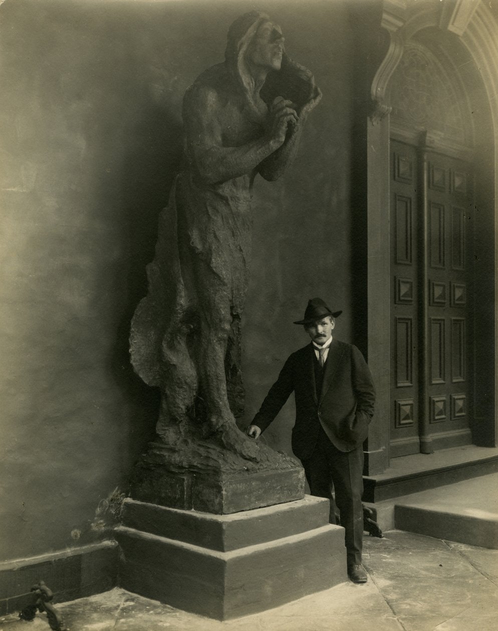 Solon Borglum, 1904-22 körül (zselatin ezüst fotó) alkotó: Jessie Tarbox Beals