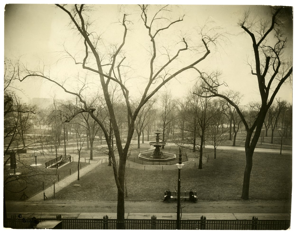 The Common, Boston, USA, 1902-1910 körül (zselatin ezüst fotó) alkotó: Jessie Tarbox Beals