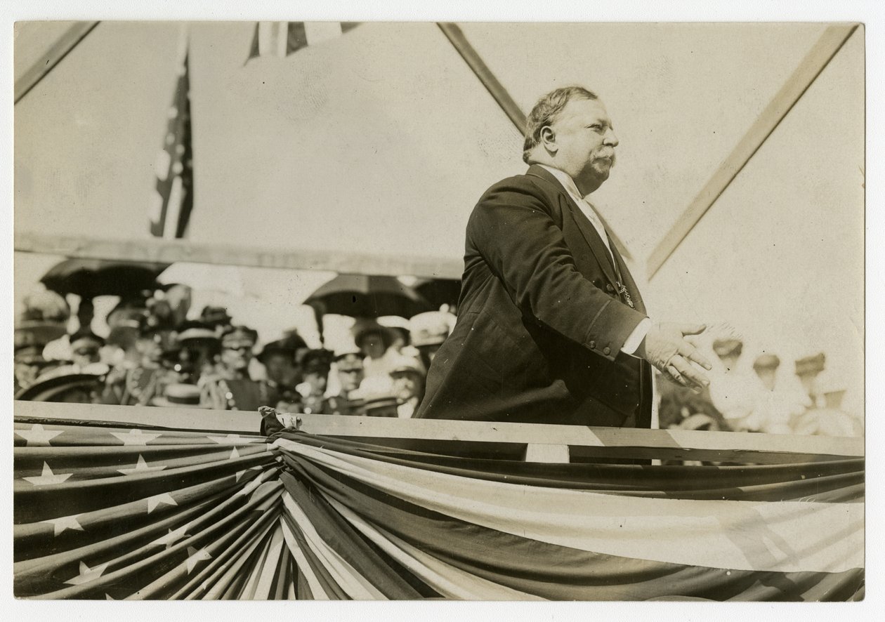William Howard Taft, 1908-1912 körül (zselatin ezüst fotó) alkotó: Jessie Tarbox Beals
