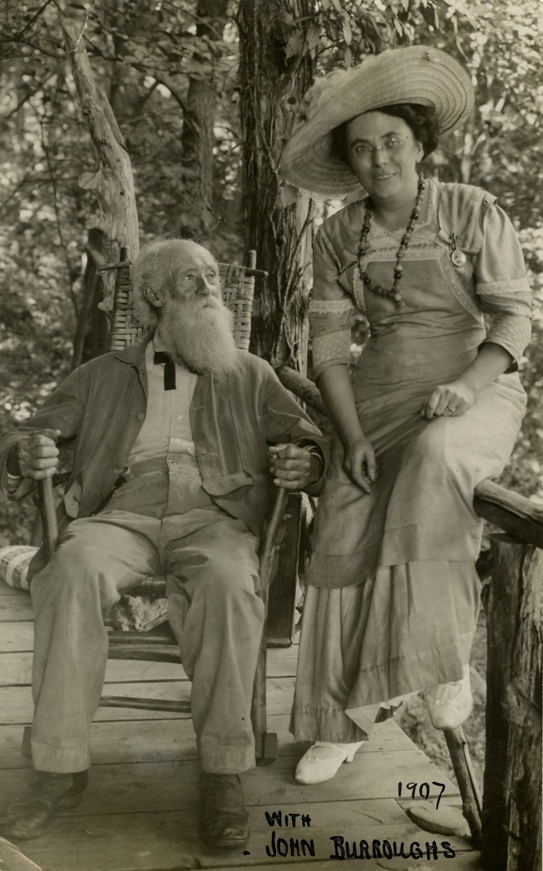 John Burroughsszal 1907 alkotó: Jessie Tarbox Beals