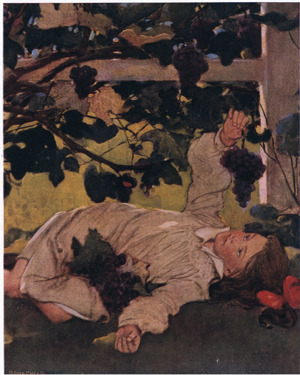 Tudta, hogy bármikor ehet egyet, ezért nem sietett (színes litho) alkotó: Jessie Willcox Smith