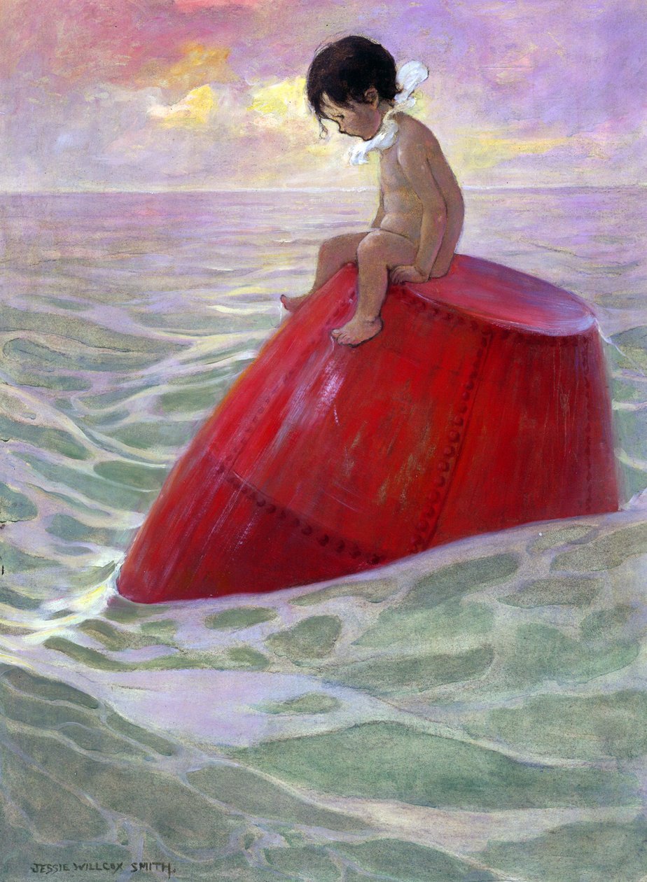 Tom hosszú napokon ült a bóján alkotó: Jessie Willcox Smith