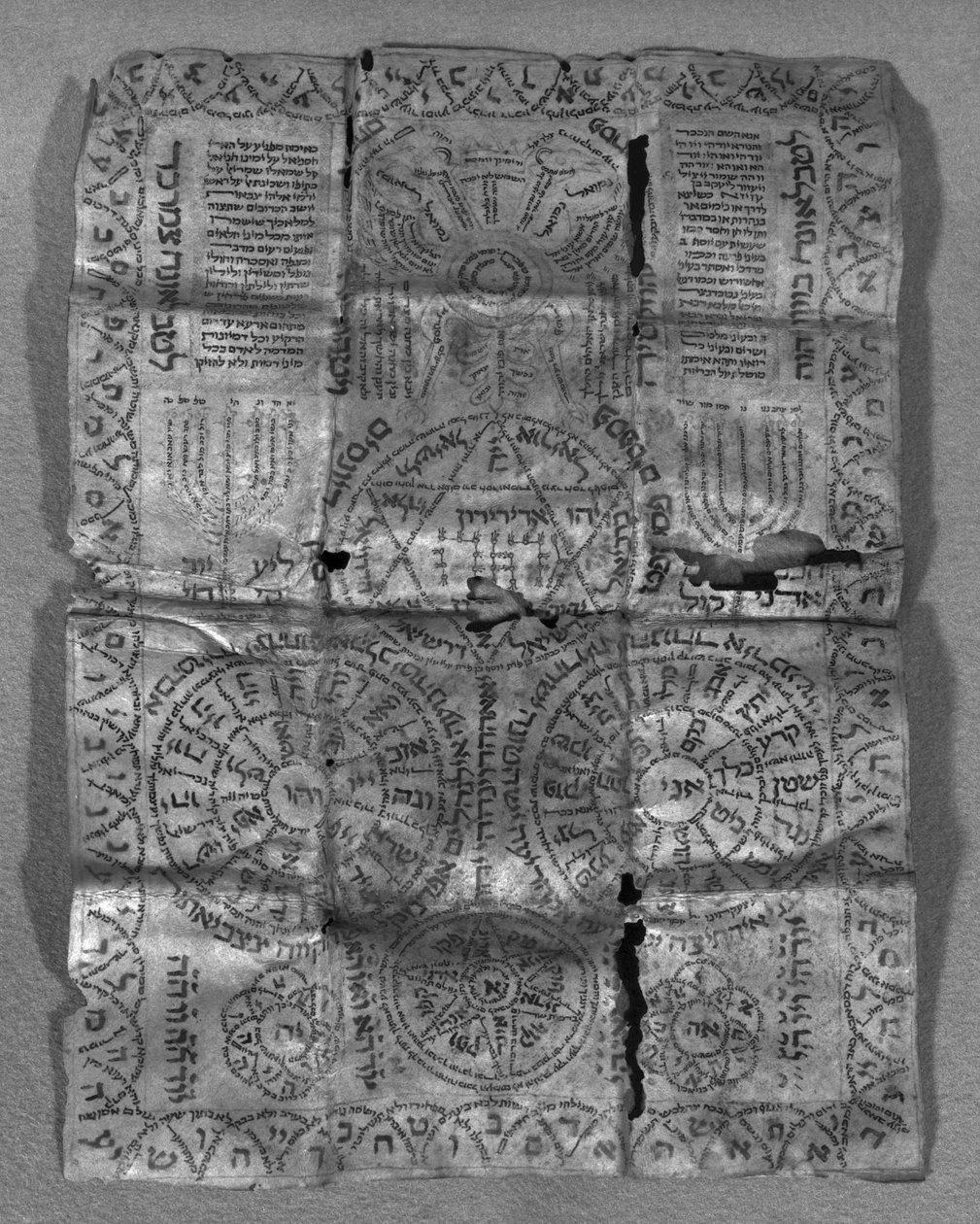 Kabalisztikus amulett (pergamen) alkotó: Jewish School