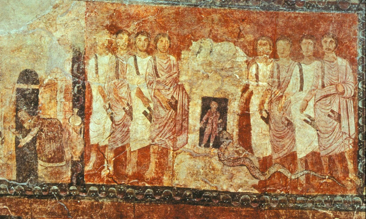 Baál prófétái a Kármel-hegyen (tempera gipszön) alkotó: Jewish School