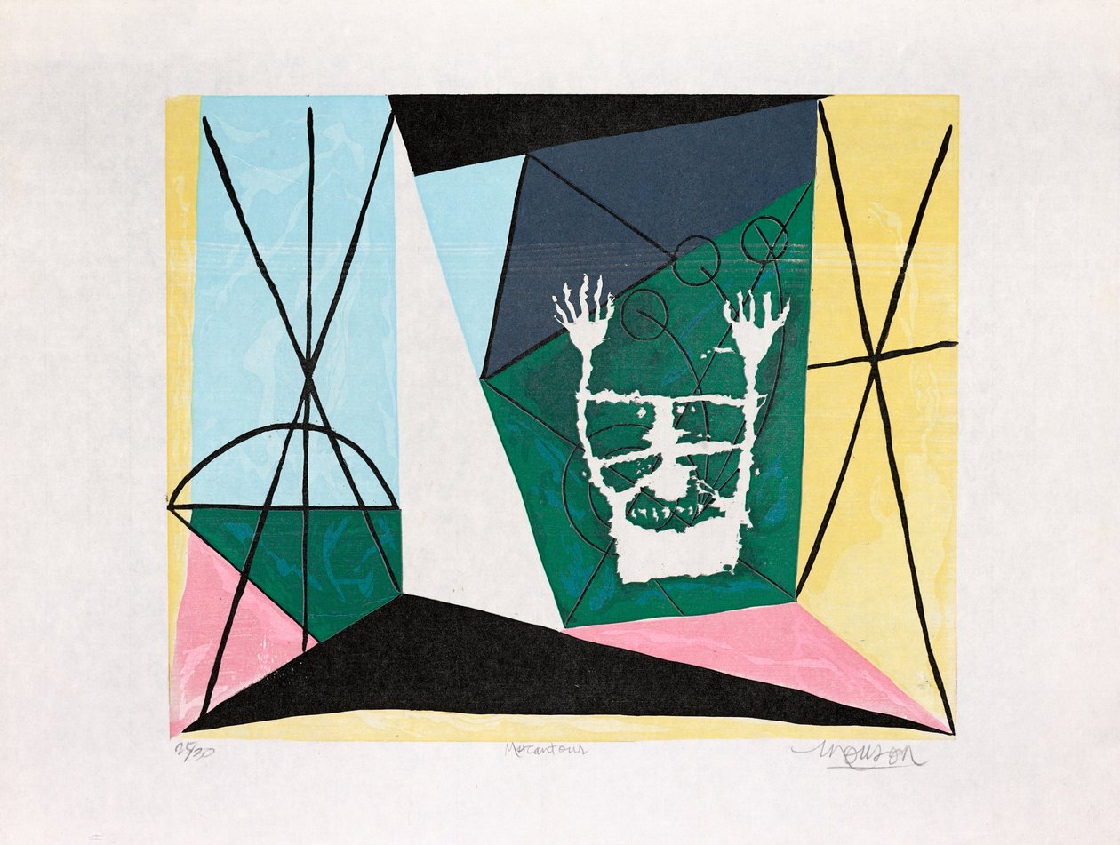 Mercantour, 2019 (woodcut) alkotó: Jim Monson