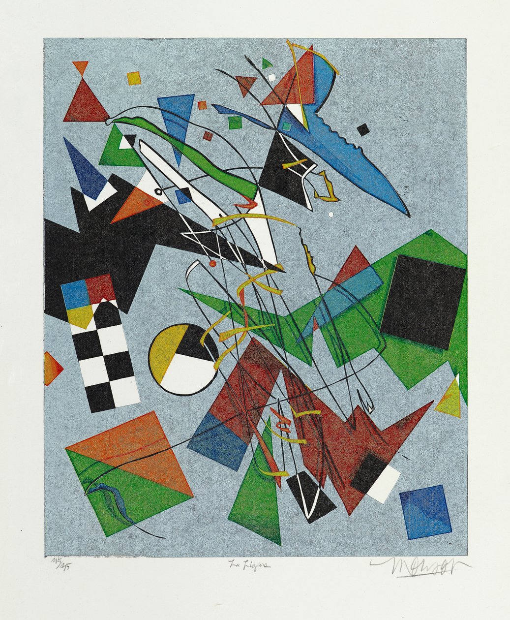 The Line (woodcut) alkotó: Jim Monson