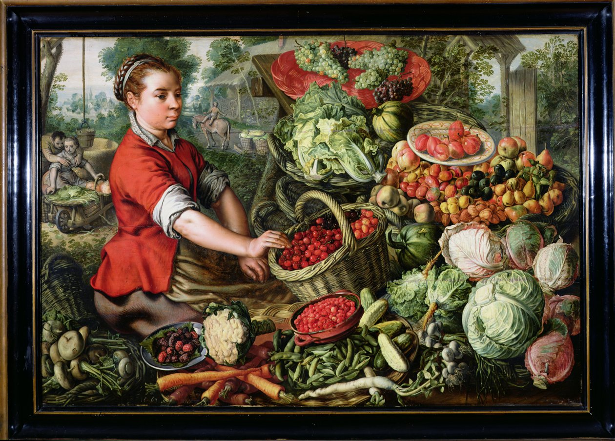 A zöldségárus alkotó: Joachim Beuckelaer