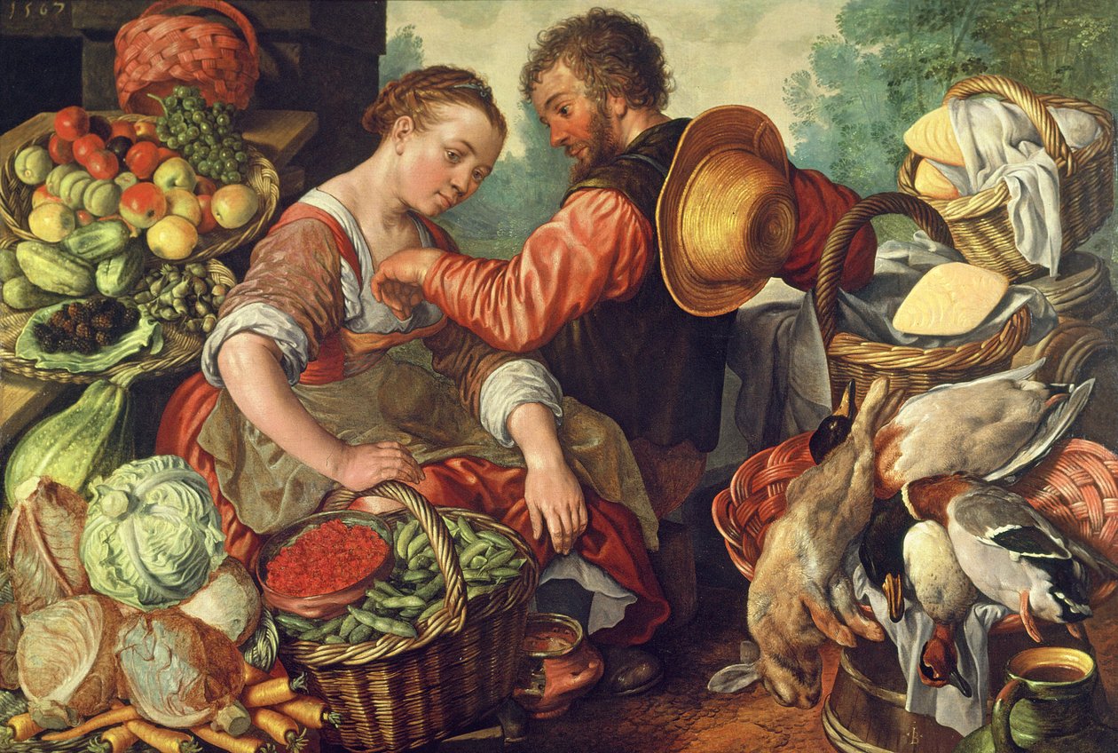 Zöldséget árusító nő, 1567 alkotó: Joachim Beuckelaer
