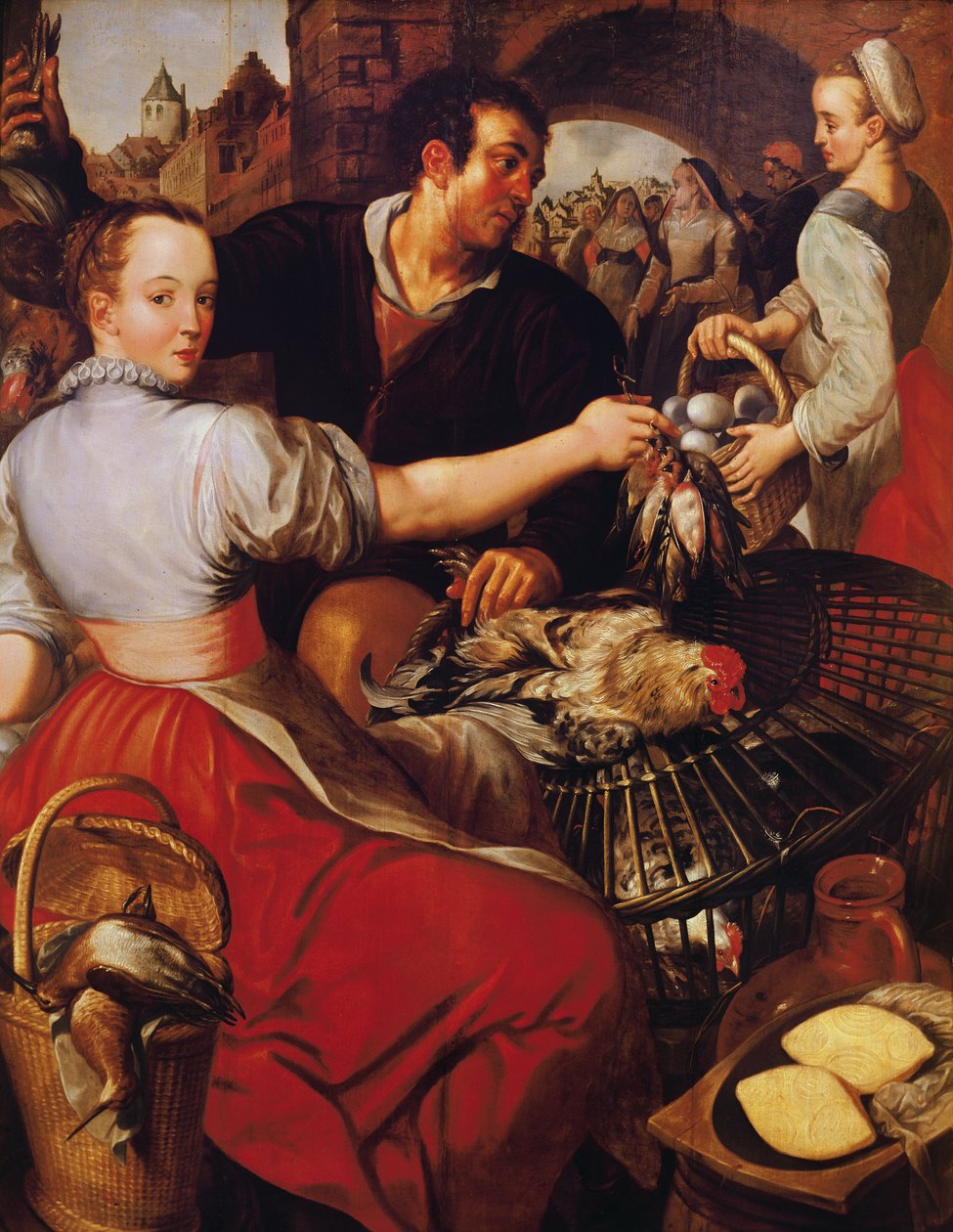 A baromfikereskedő alkotó: Joachim Bueckelaer