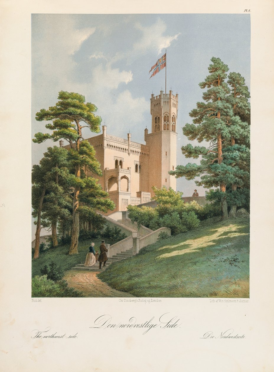 Oscarshal Northwest Side, 1852 alkotó: Joachim Frich
