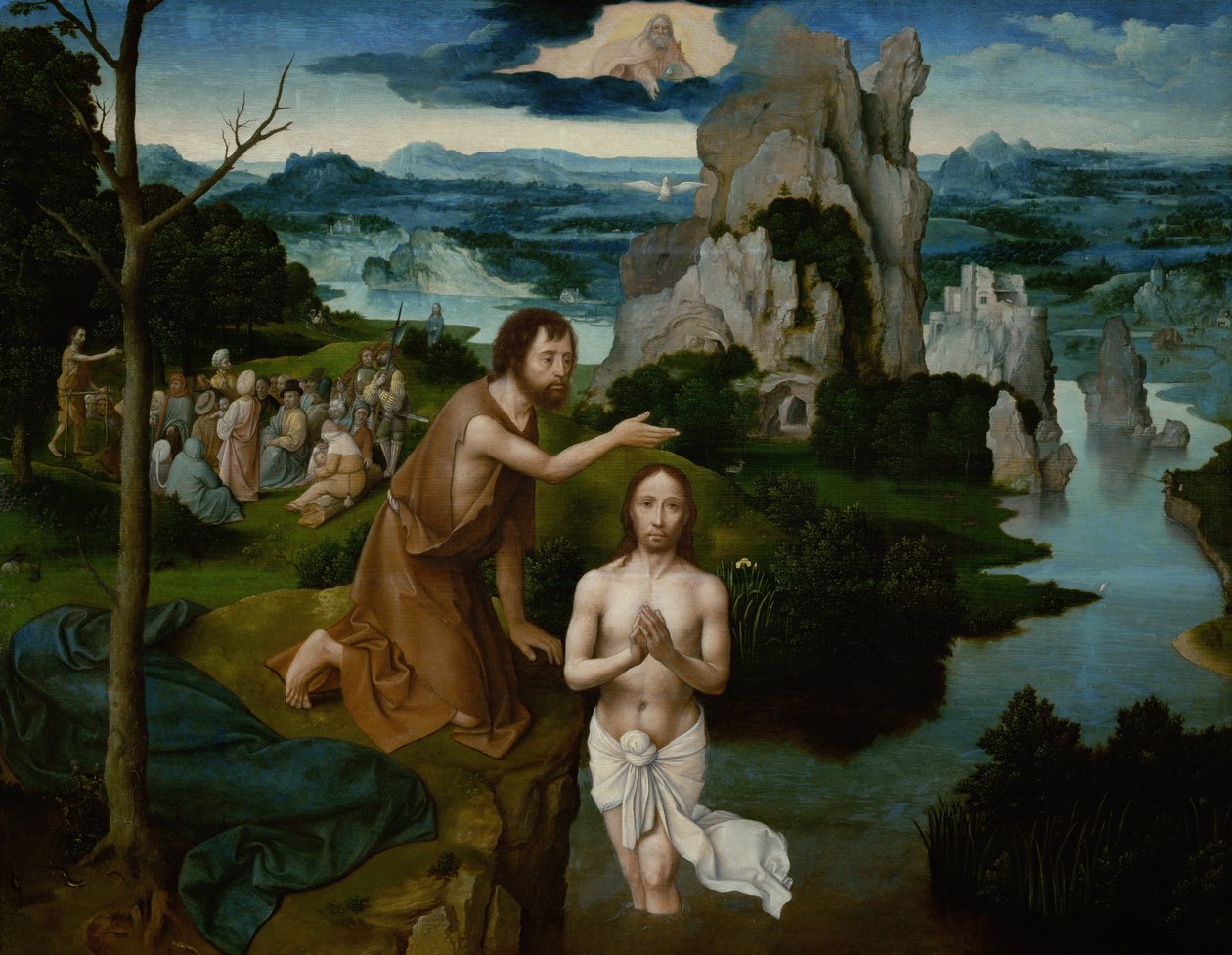 Krisztus megkeresztelkedése alkotó: Joachim Patinir