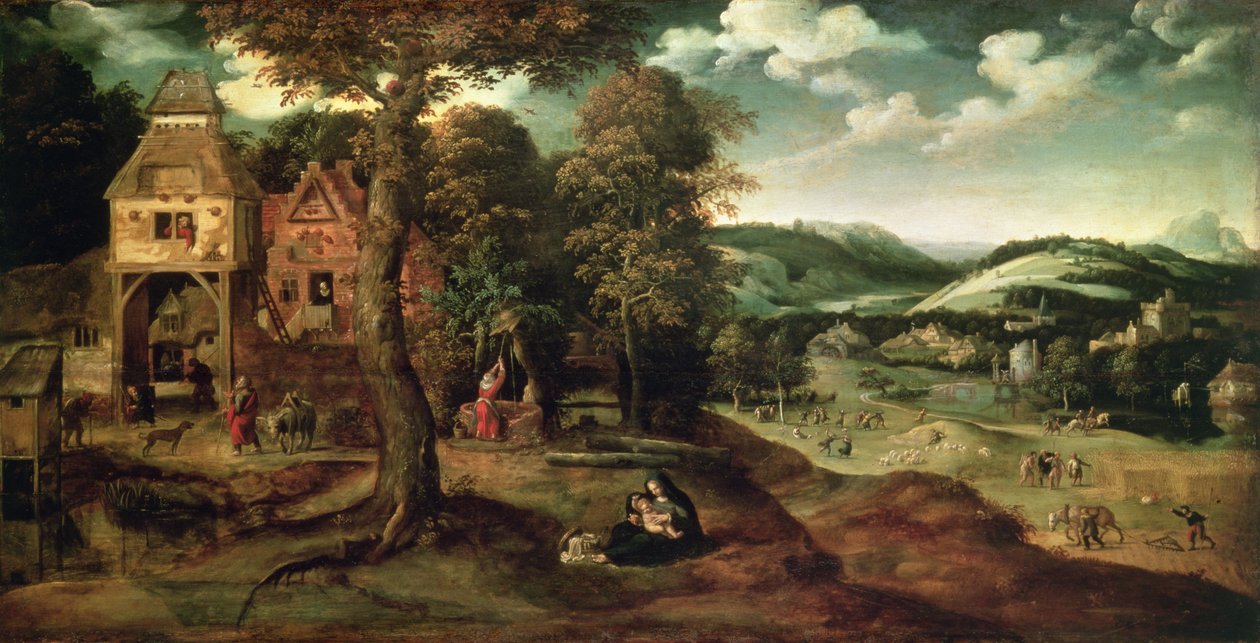 A többi az egyiptomi menekülésről alkotó: Joachim Patinir
