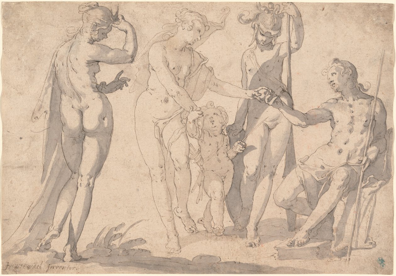 A párizsi ítélet alkotó: Joachim Wtewael or Utewael
