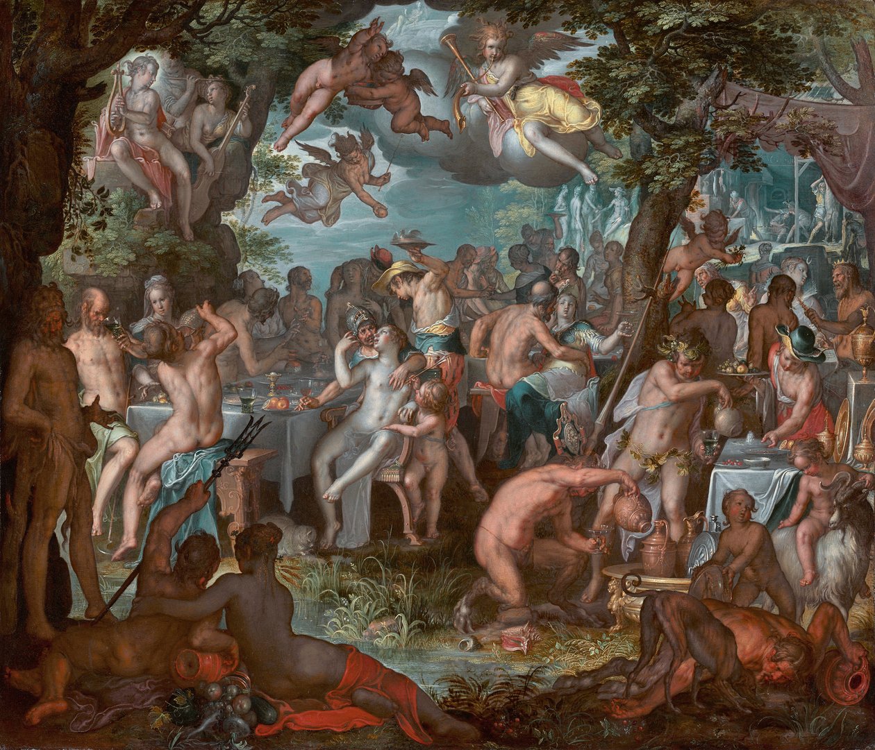 Peleusz és Thetis esküvője alkotó: Joachim Wtewael or Utewael