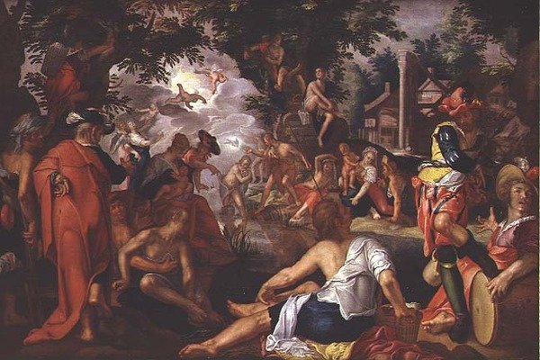 Krisztus keresztsége alkotó: Joachim Anthonisz Uytewael