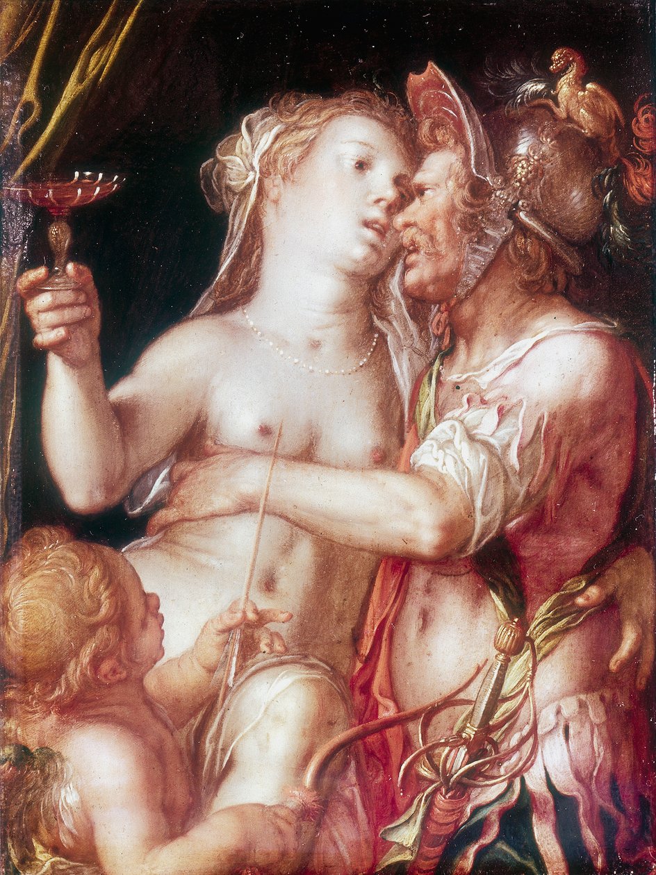 „Mars és Vénusz”, 16. század vége – 17. század eleje. alkotó: Joachim Anthonisz Wtewael