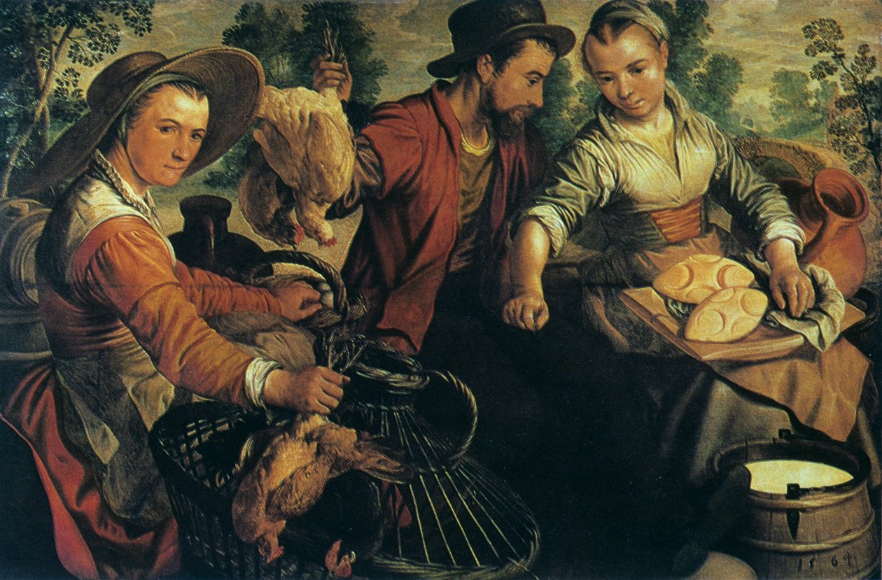 A piacon, c1554-1574 alkotó: Joachim Beuckelaer