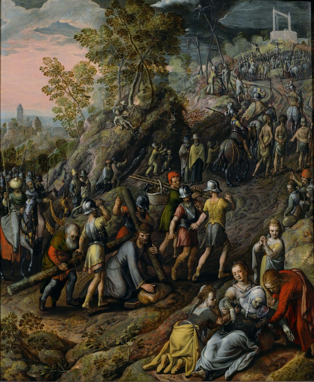 A keresztet hordozó Krisztus, 1562 alkotó: Joachim Beuckelaer