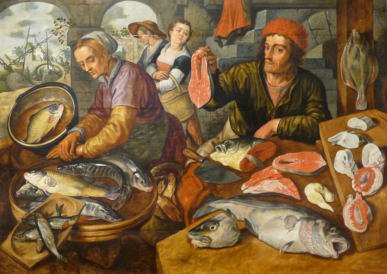 Francia: Le Marché aux poissons Halpiac alkotó: Joachim Beuckelaer