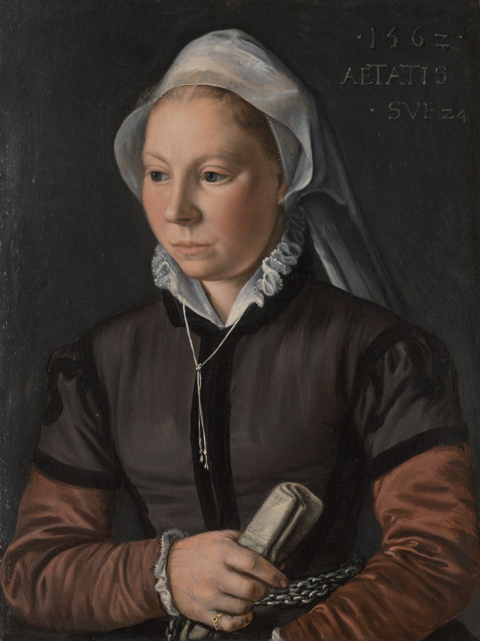 Egy fiatal nő portréja alkotó: Joachim Beuckelaer
