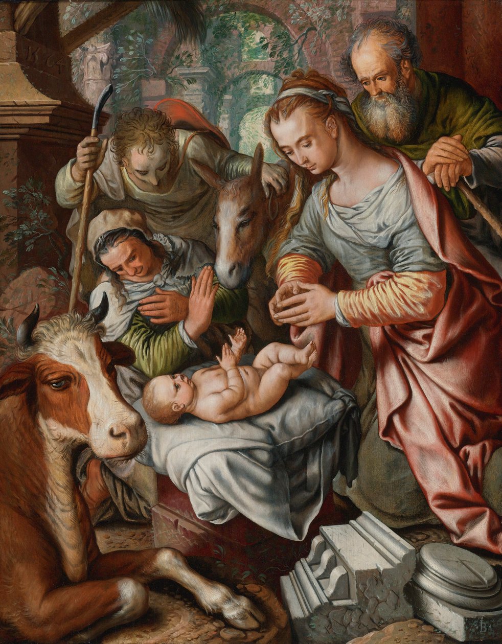 A pásztorok imádása alkotó: Joachim Beuckelaer