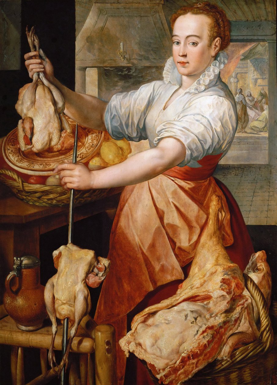 Korai holland művészet: The Cook (Krisztus Márta és Mária házában) par Beuckelaer (Bueckelaer), Joachim (kb. 1533-1574) alkotó: Joachim Beuckelaer
