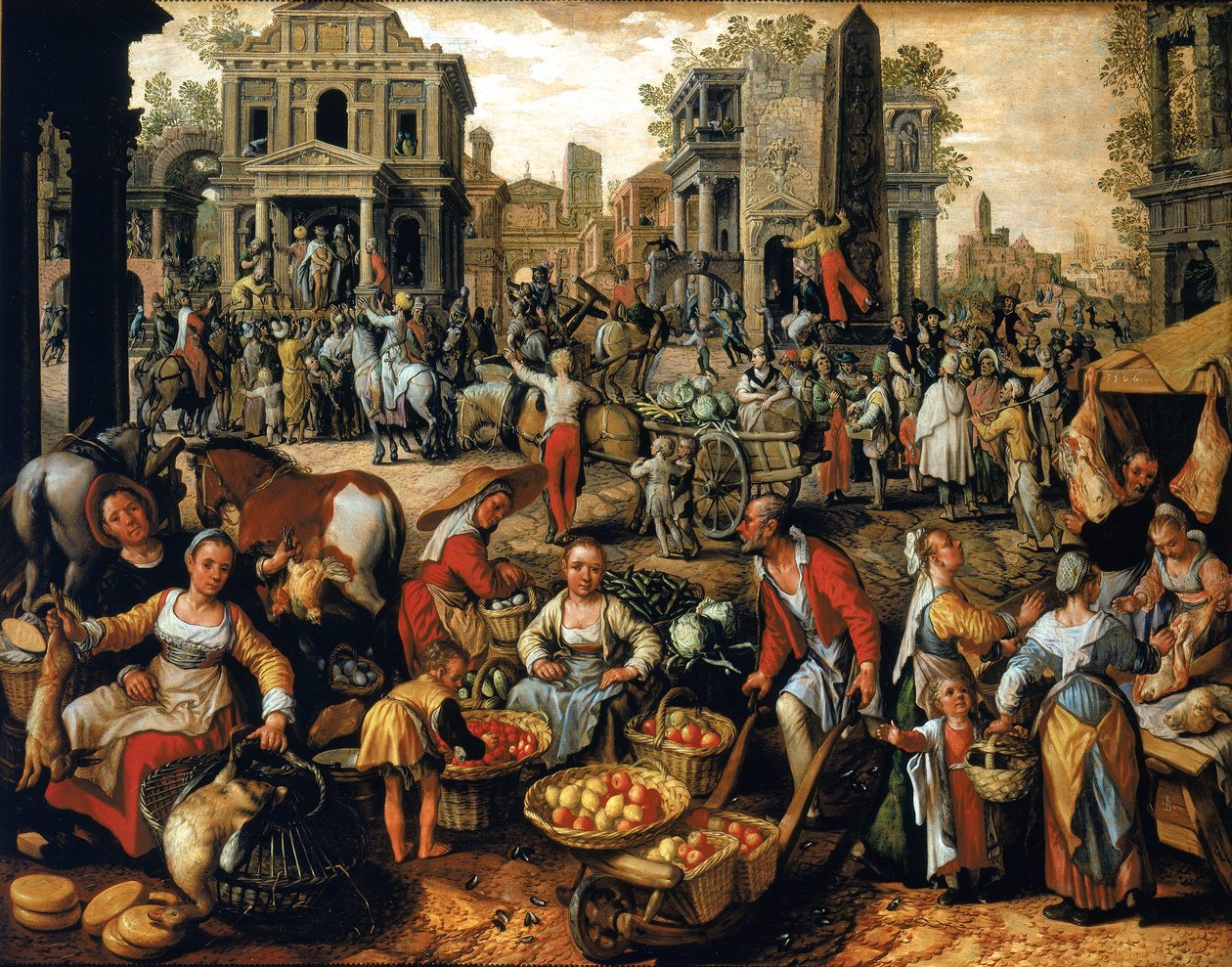 Piac az Ecce Homoval alkotó: Joachim Beuckelaer