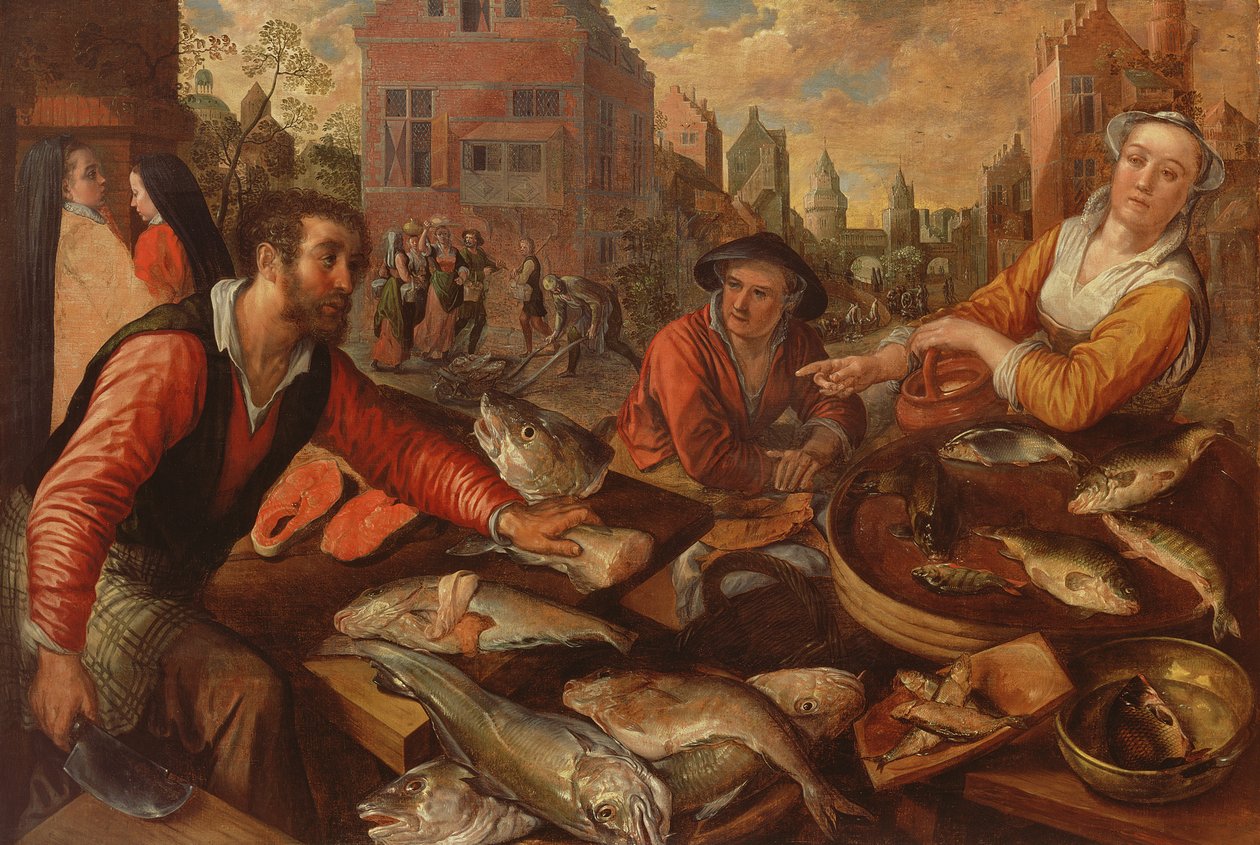 A halpiac (olaj, vászon) alkotó: Joachim Beuckelaer or Bueckelaer