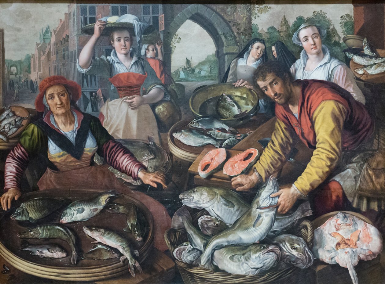 A négy elem: víz alkotó: Joachim Beuckelaer or Bueckelaer