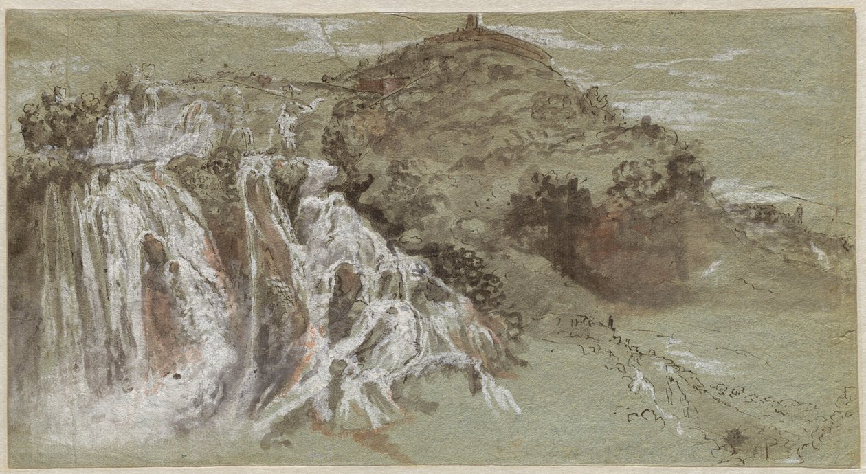 Tivoli vízesései (recto) alkotó: Joachim Franz Beich