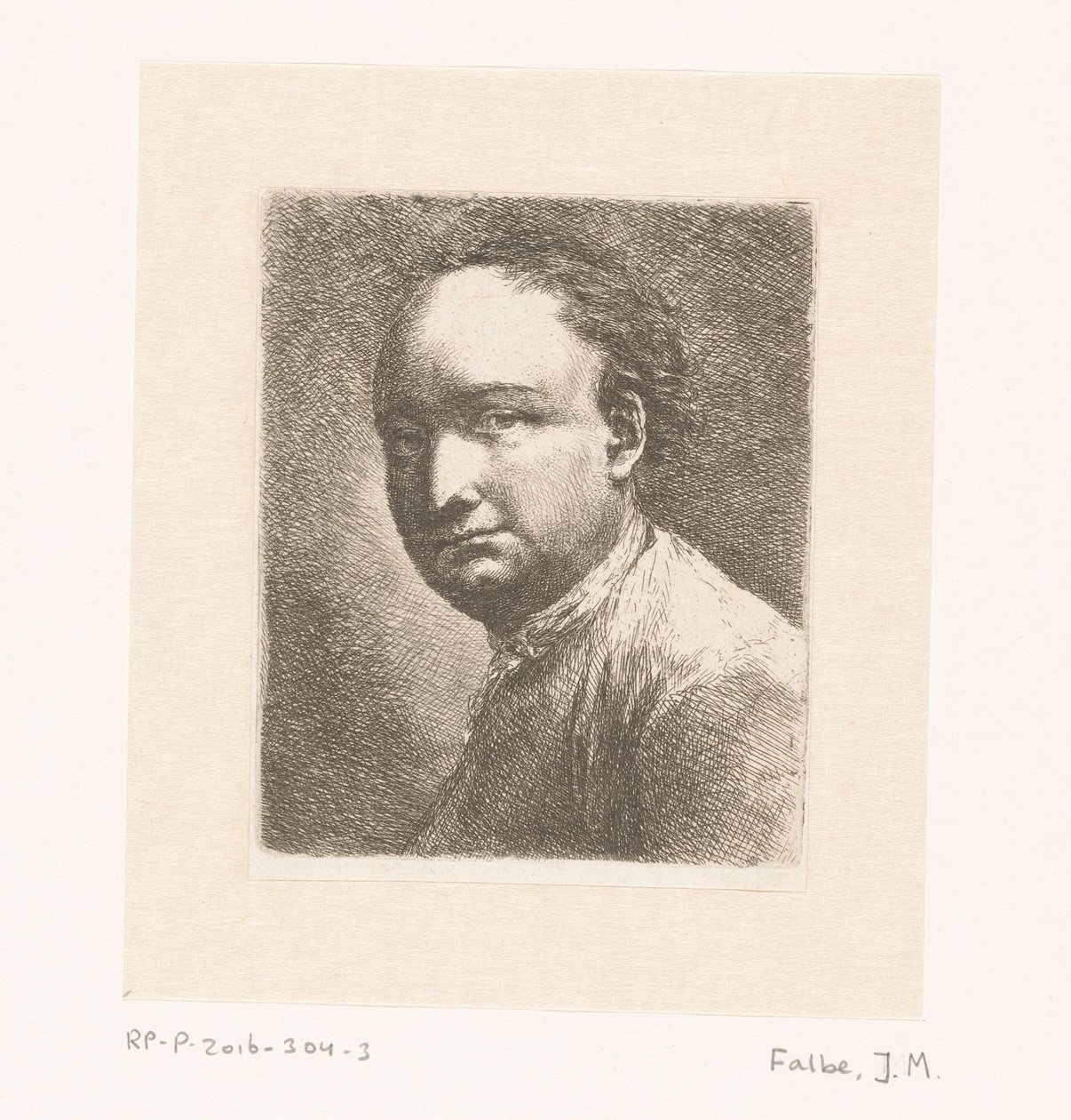 Johann Harper festő portréja alkotó: Joachim Martin Falbe