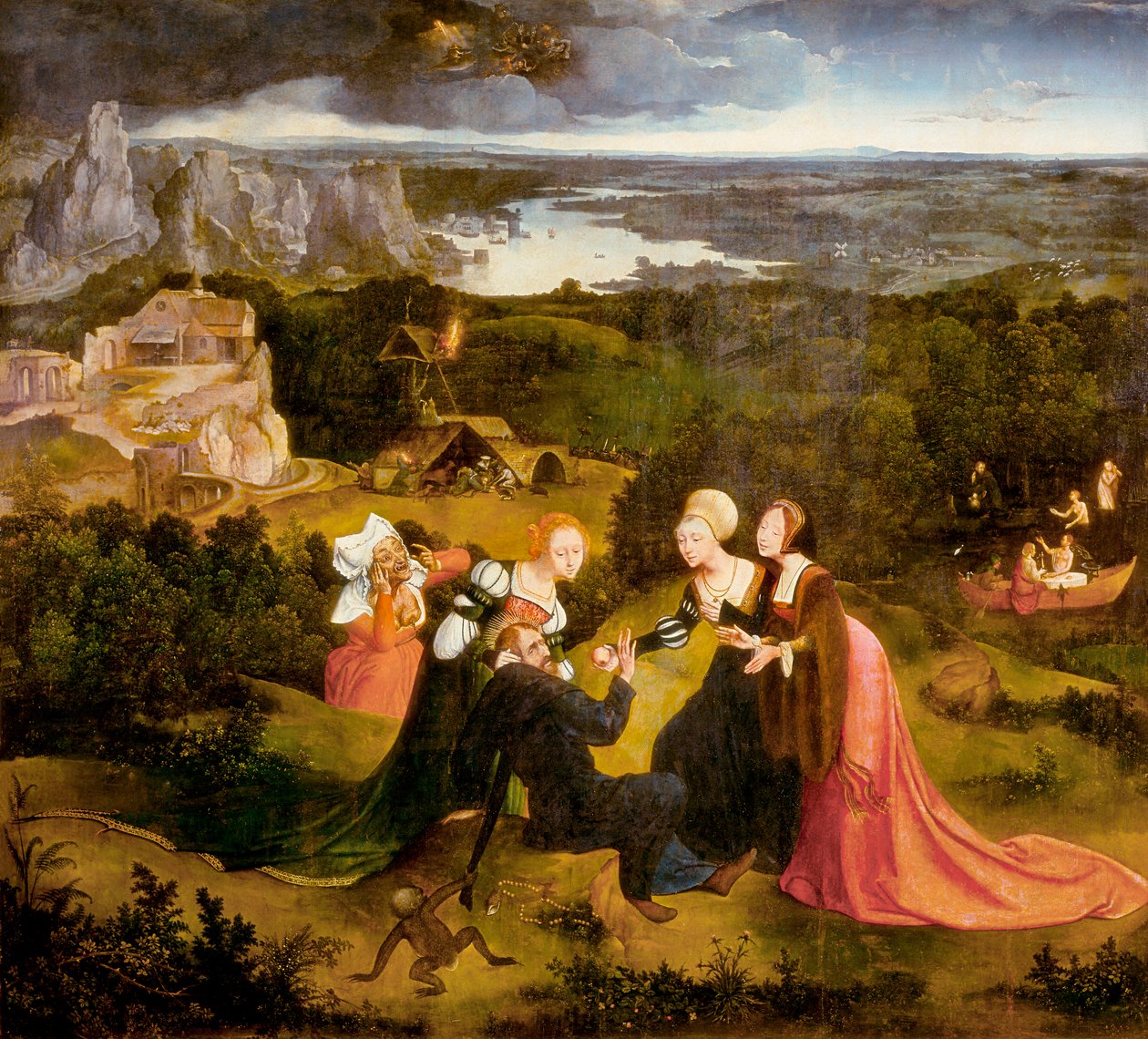 Szent Antal kísértései alkotó: Joachim Patenier