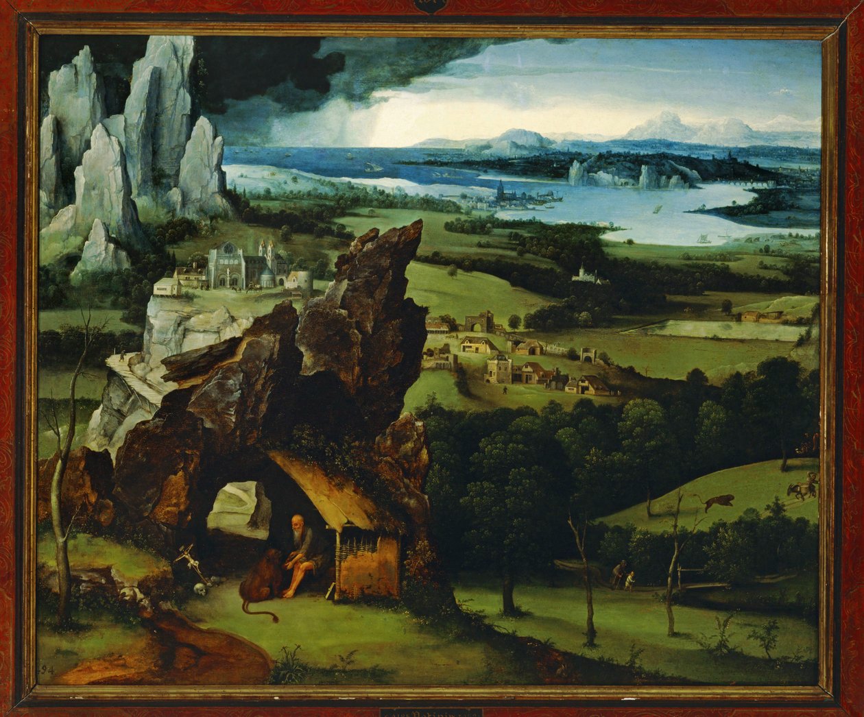 Tájkép Szent Jeromossal ... alkotó: Joachim Patinir