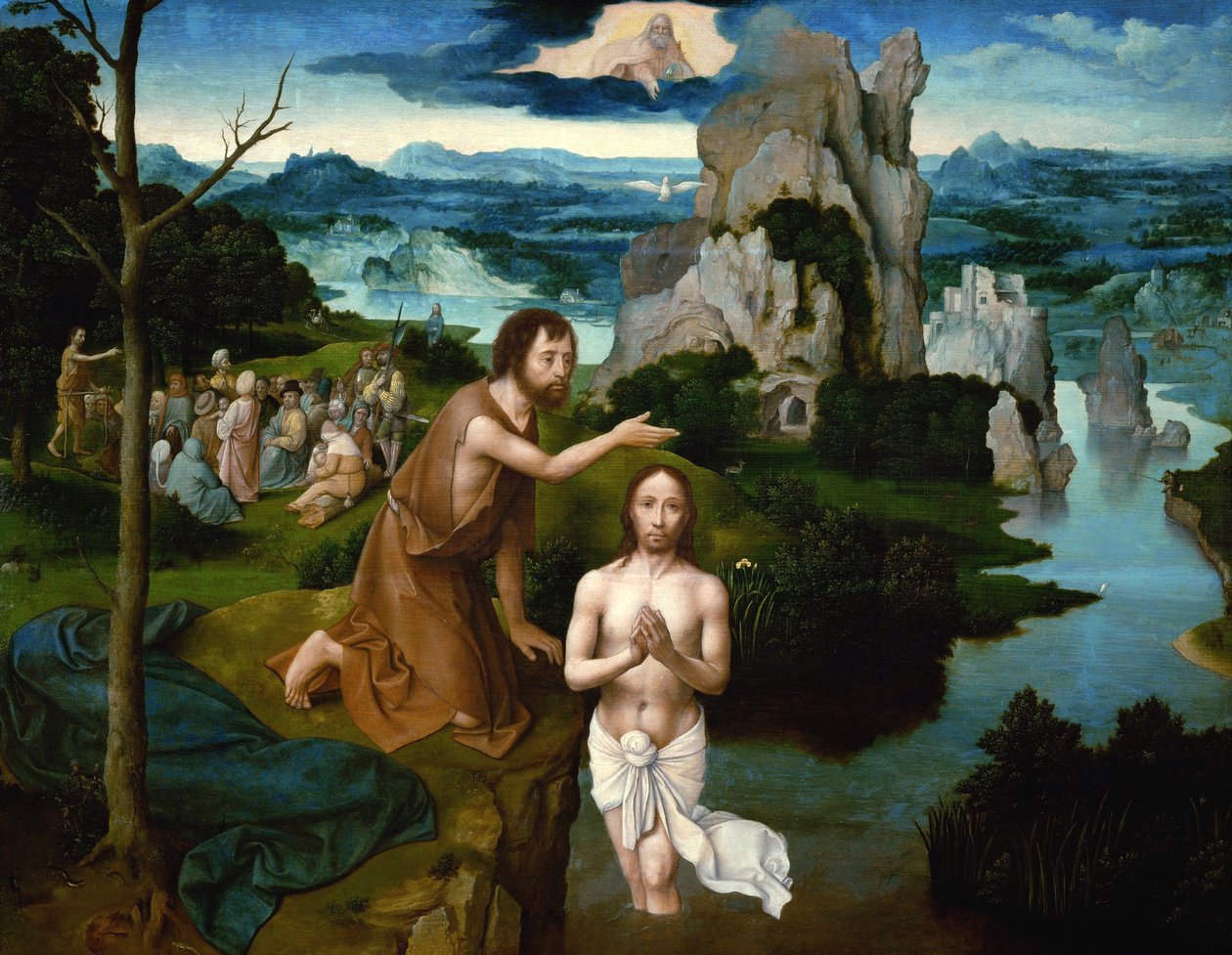 Krisztus keresztsége alkotó: Joachim Patinir