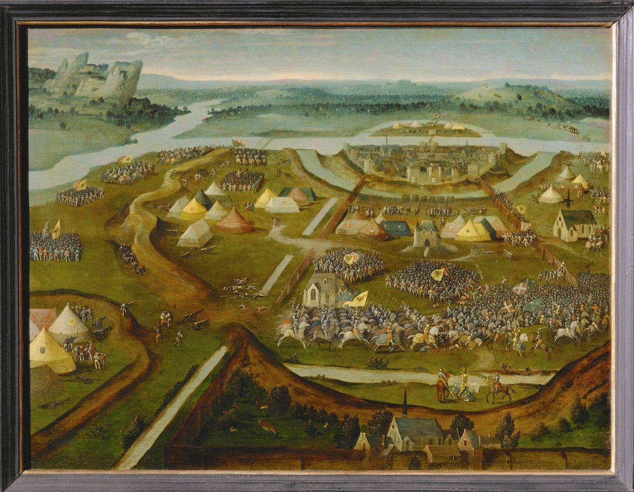 A paviai csata ... alkotó: Joachim Patinir