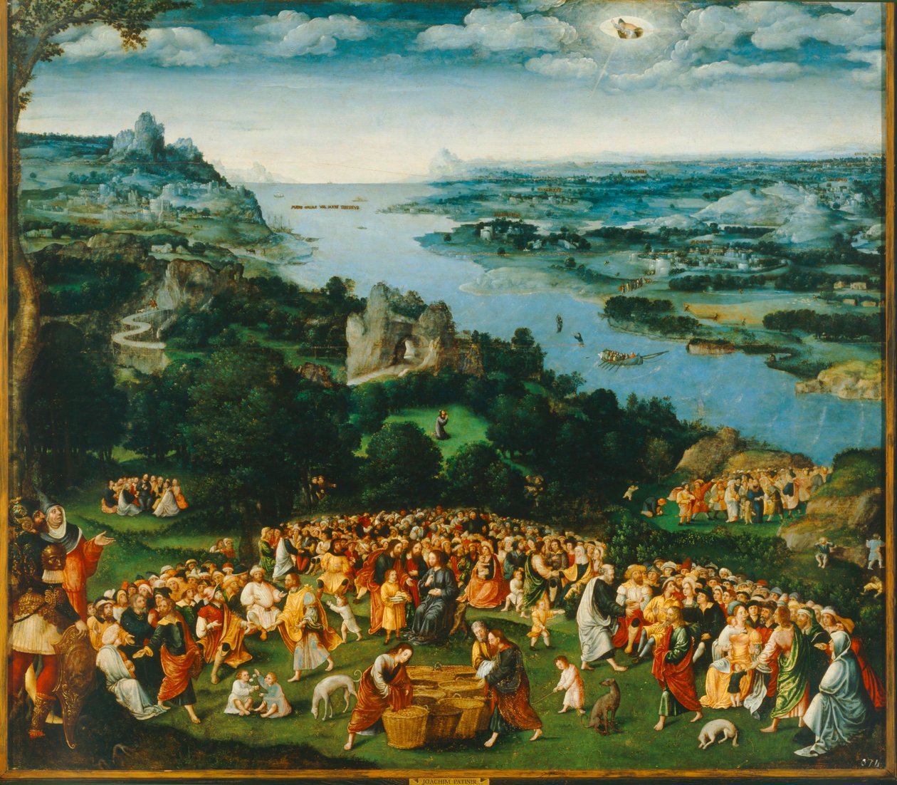 A kenyér szaporítása ... (olaj, vászon) alkotó: Joachim Patinir