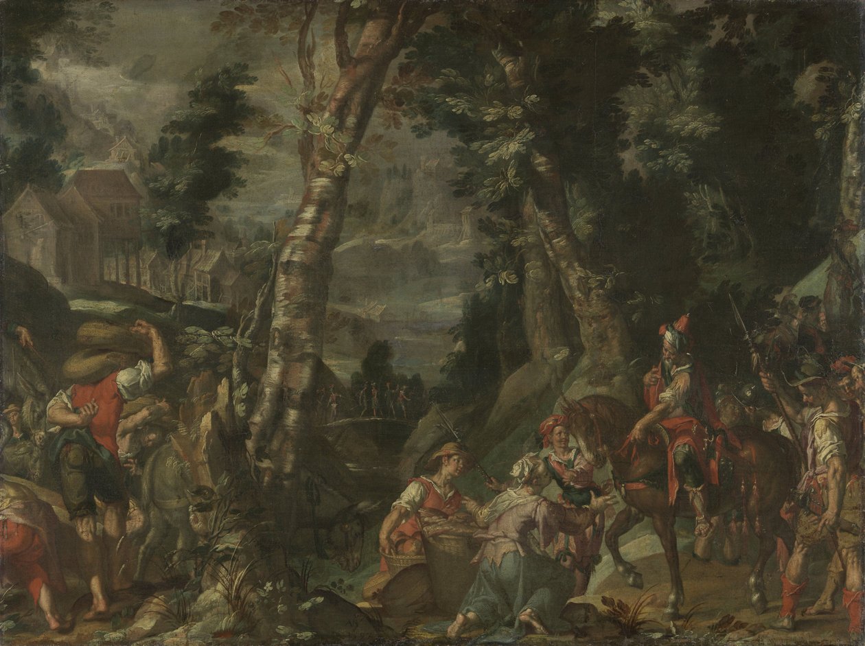 Dávid és Abigail találkozása alkotó: Joachim Wtewael or Utewael