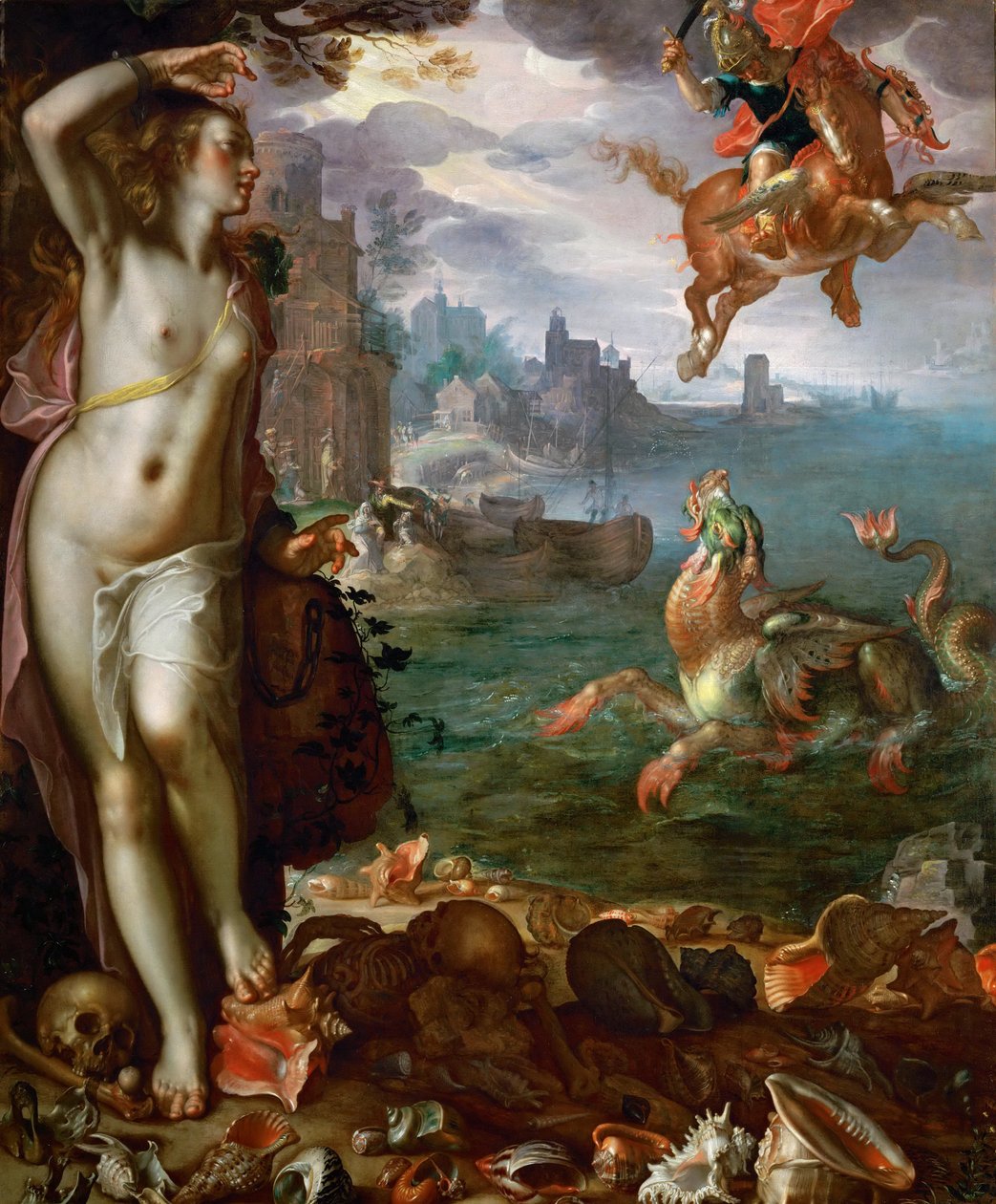 Perseus felszabadítja Andromédát alkotó: Joachim Wtewael or Utewael
