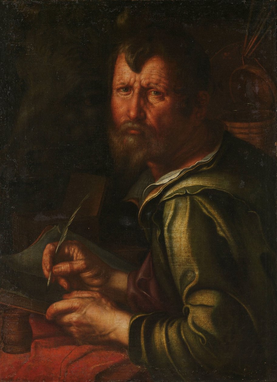 Szent Lukács evangélista alkotó: Joachim Wtewael or Utewael