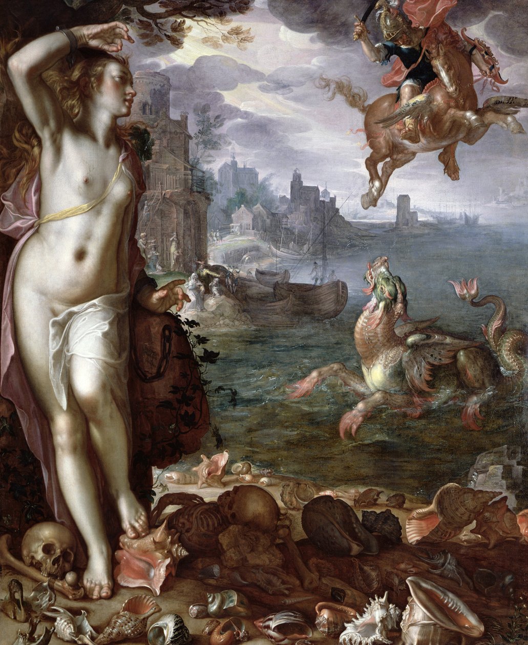 Perseus megmenti az Andromédát alkotó: Joachim Wtewael or Utewael