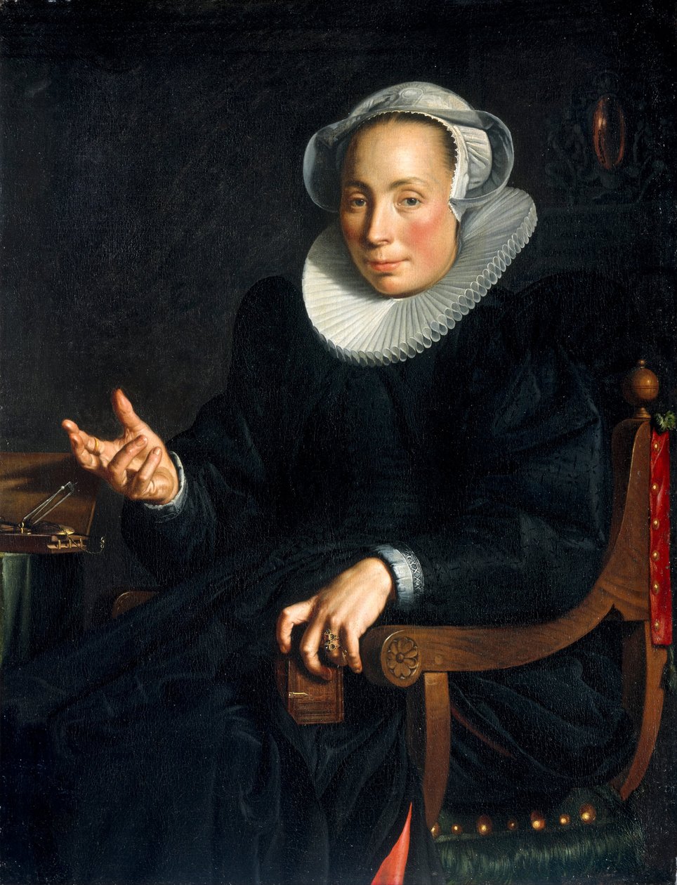 Christina Wtewael van Halen portréja 1568-1629, 1601 alkotó: Joachim Wtewael or Utewael
