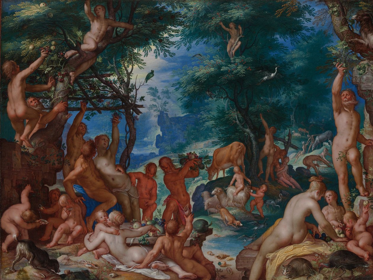 Aranykor, 1605 (olaj, réz) alkotó: Joachim Wtewael or Utewael