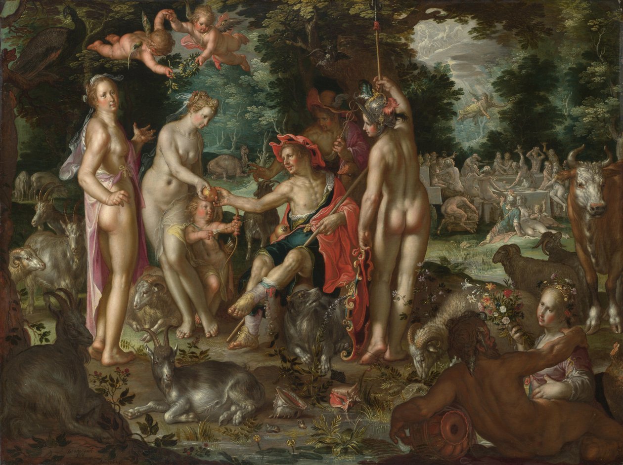A párizsi ítélet alkotó: Joachim Wtewael or Utewael