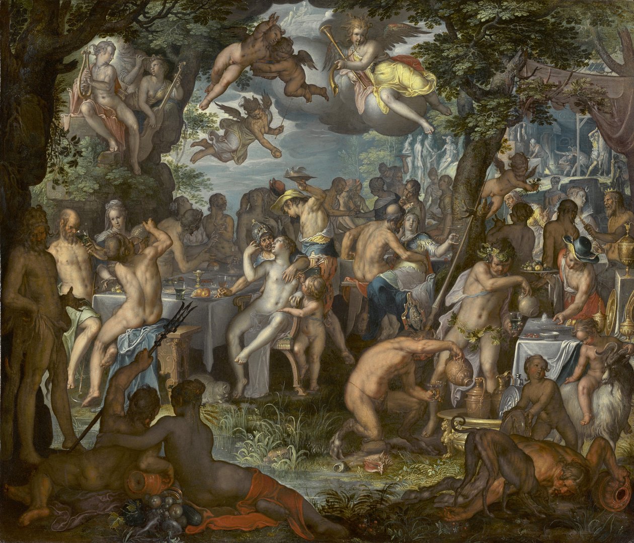 Peleus és Thetis esküvője, 1612 alkotó: Joachim Wtewael or Utewael