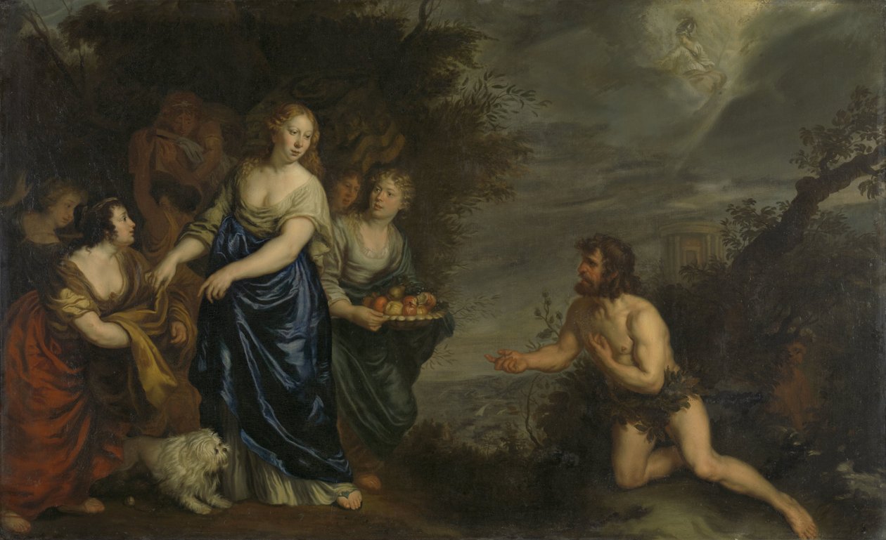 Odüsszeusz és Nausicaa alkotó: Joachim von Sandrart (I)