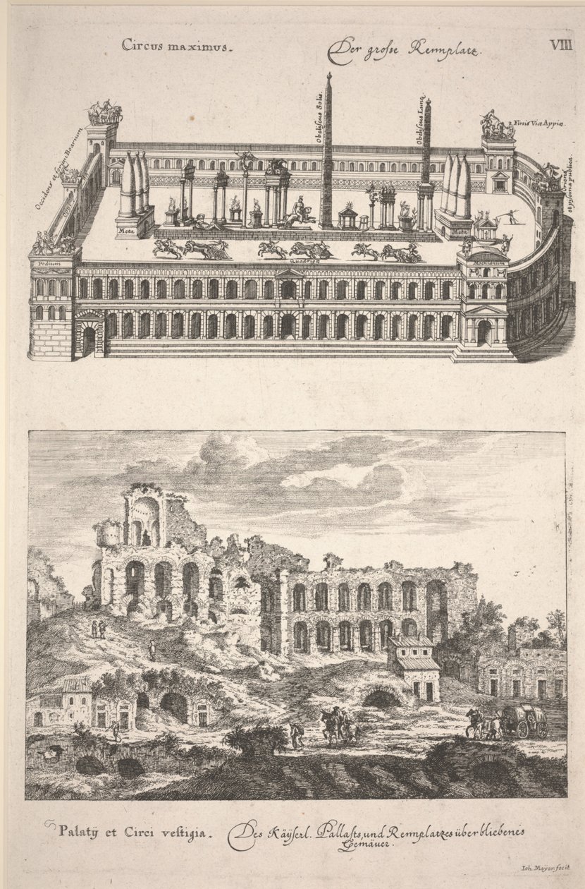 Illusztráció Joachim von Sandrart "Des Alten und Neuen Roms Grosser Schau-Platz"-ból alkotó: Joachim von Sandrart