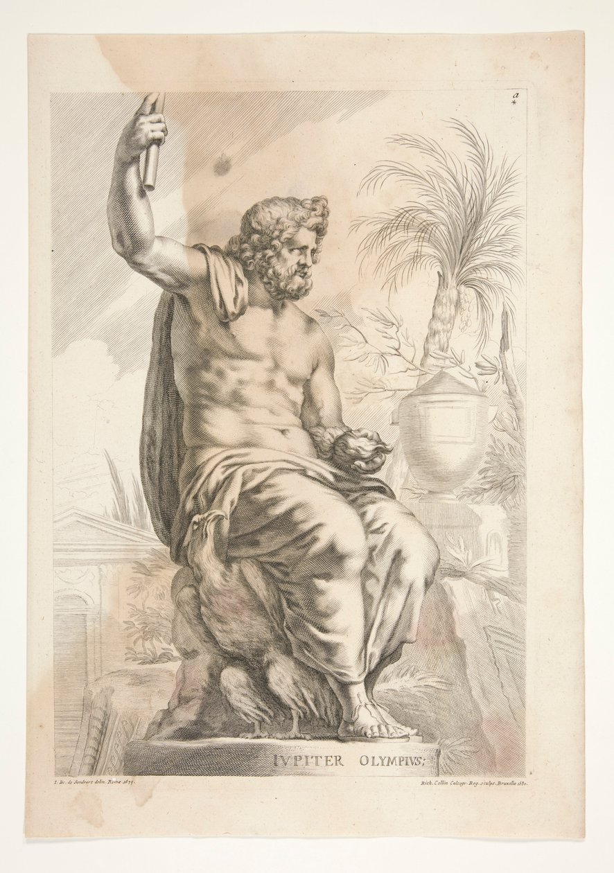 Jupiter Olympius, a Sculpturae Vetis Admirata-ból alkotó: Joachim von Sandrart