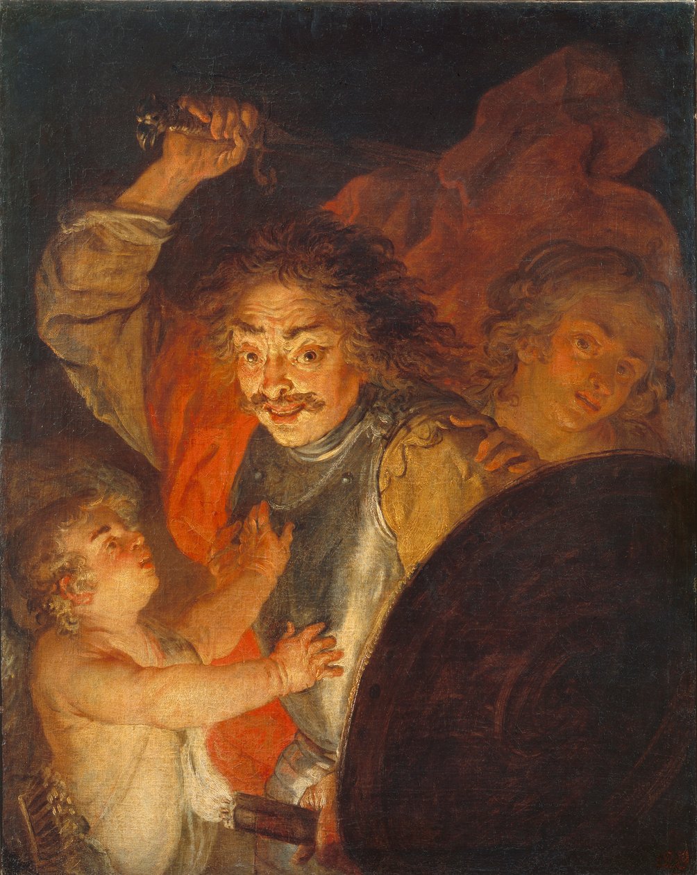 Mars, Vénusz és Ámor A harag allegóriája, 1630 körül alkotó: Joachim von Sandrart