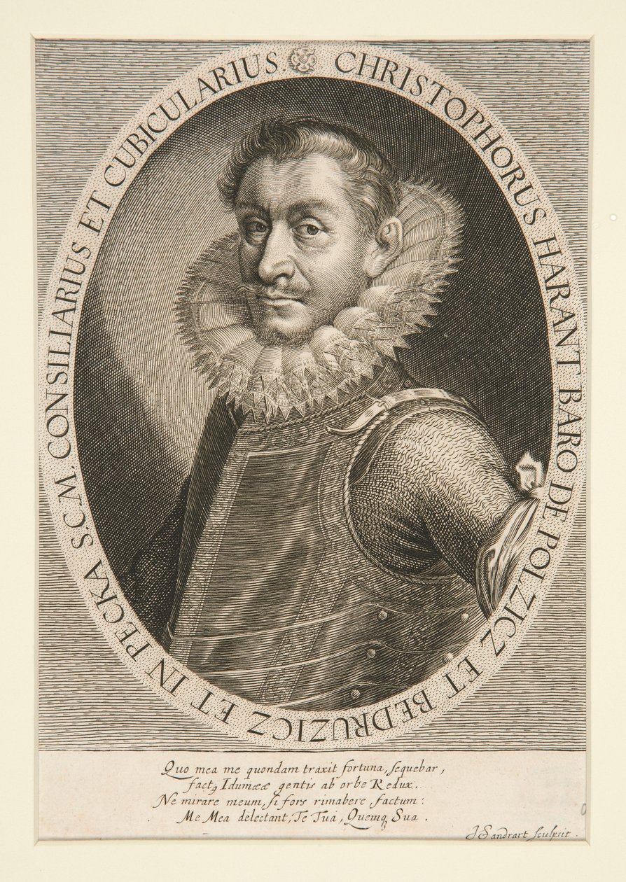 Christophorus Harant portréja alkotó: Joachim von Sandrart